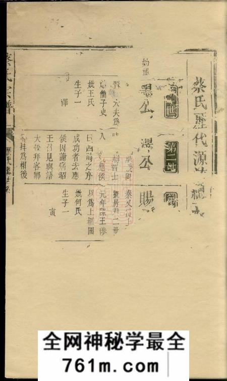 广东澄海潮州蔡氏宗谱不分卷