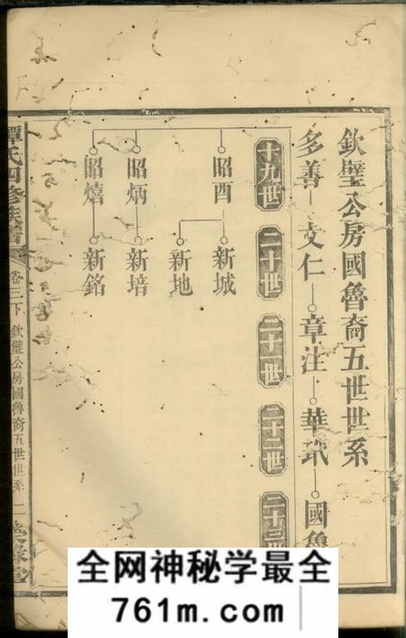 武陵荣禄堂谭氏四修族谱