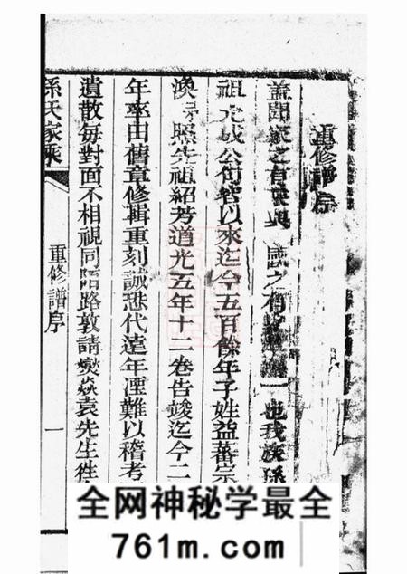 崇明孙氏宗谱不分卷