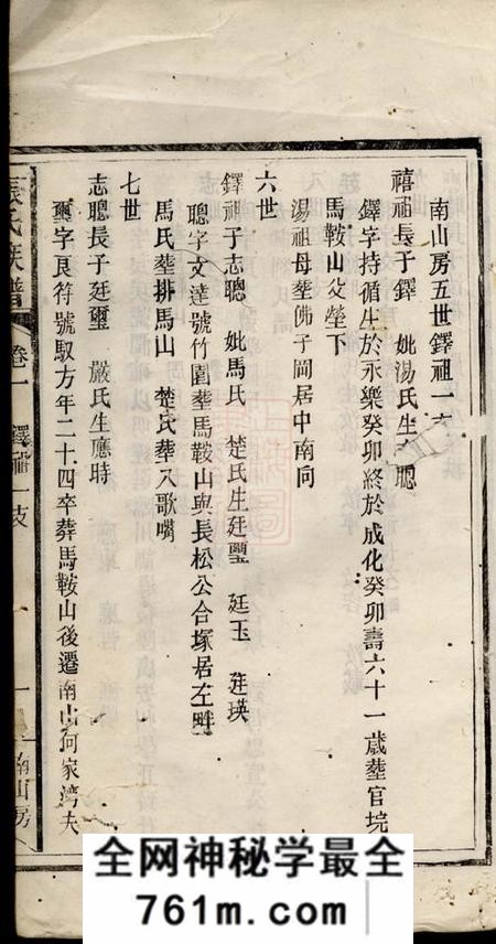 华容青湖堂张氏族谱