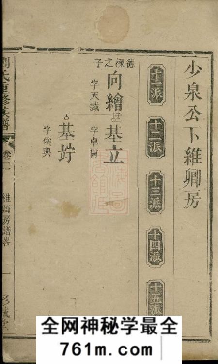 宁乡彭城堂沩宁古塘基刘氏重修族谱
