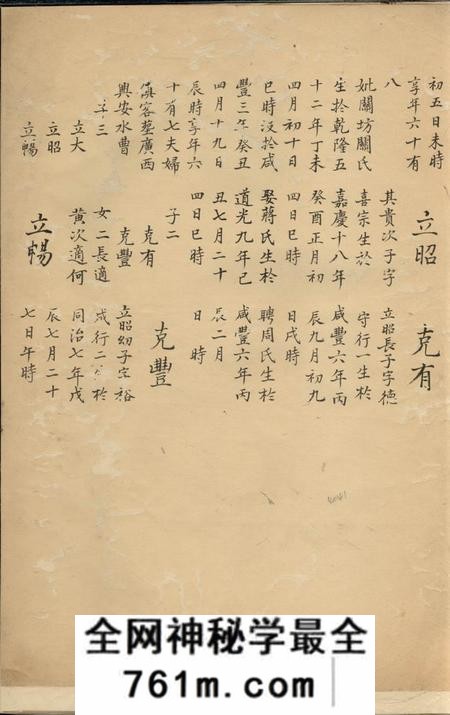 榨下水南杨氏族谱不分卷