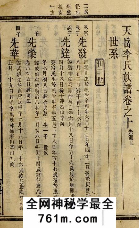 平江陇西堂李氏七修族谱