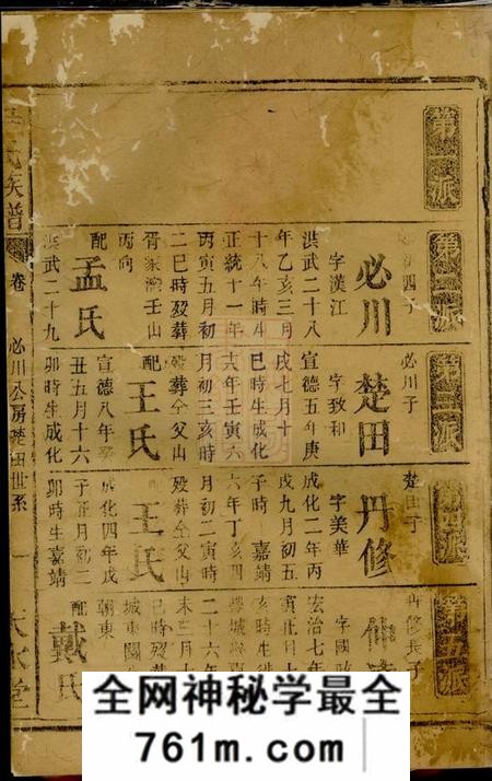 湘潭天水堂尹氏族谱不分卷