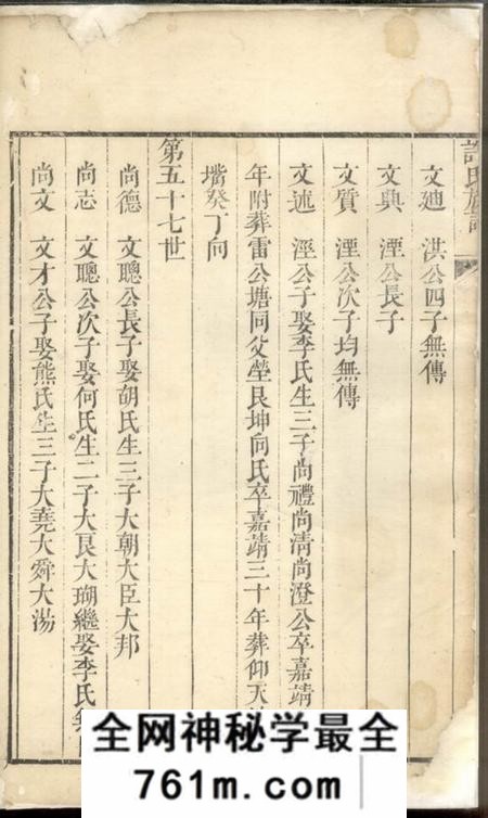 许氏族谱