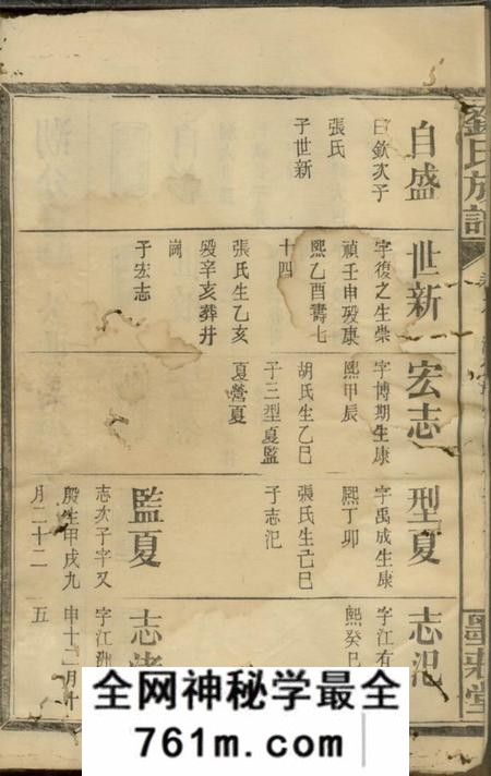 石门墨庄堂刘氏族谱