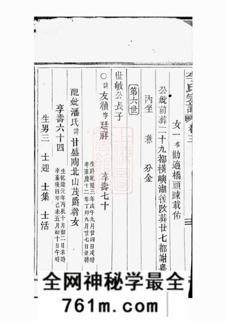 平阳李氏宗谱