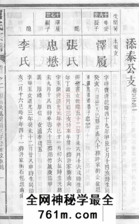 屈氏族谱