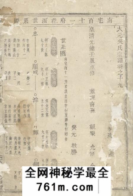 义乌大元吴氏宗谱