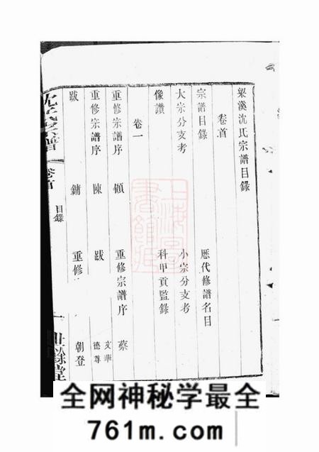 无锡世馀堂梁溪沈氏宗谱二十四卷首一卷