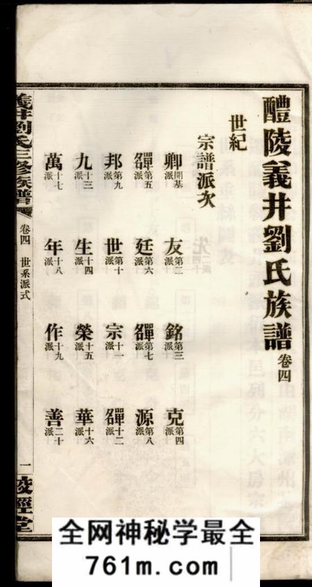 醴陵校经堂醴陵义井刘氏族谱
