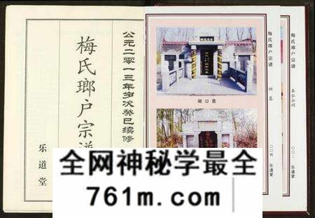 湖北梅氏族谱-梅氏琅户宗谱.pdf电子版