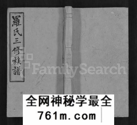 湖南罗氏族谱-罗氏三修族谱 [14卷,首2卷].pdf电子版