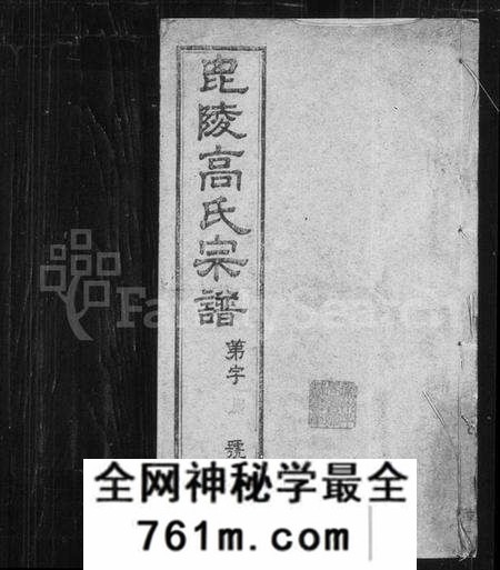 江苏高氏族谱-高氏宗谱 [16卷](别名：毘陵高氏宗谱).pdf电子版