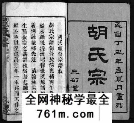 湖北胡氏族谱-胡氏宗谱 [20卷,首4卷](别名：胡氏续修宗谱、楚黄胡氏宗谱、Hu Shi Zong Pu).pdf电子版
