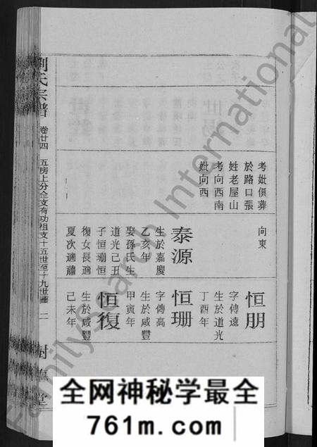 湖北刘氏族谱-刘氏宗谱 [30卷,首6卷](别名：刘氏续修宗谱).pdf电子版