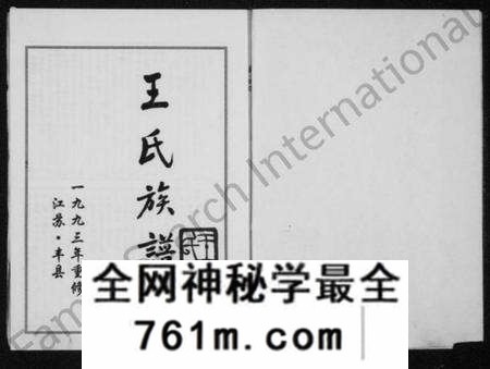 江苏王氏族谱-王氏族谱(别名:三槐家乘).pdf电子版