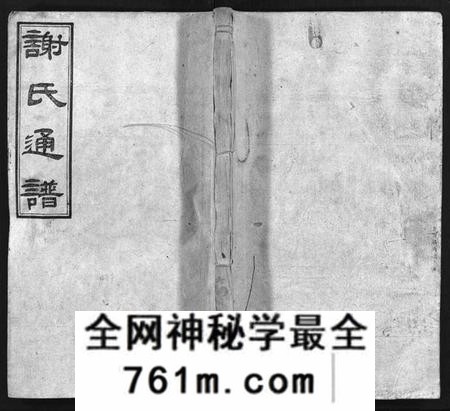 湖南谢氏族谱-谢氏通谱 [45卷,另6卷].pdf电子版