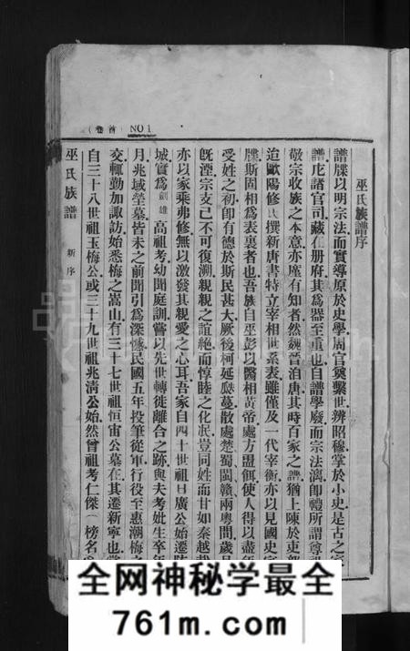 广东、福建巫氏族谱-巫氏重修族谱 [49卷,首3卷].pdf电子版