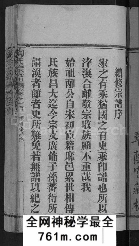 湖北陶氏族谱-陶氏宗谱 [21卷,首末各1卷](别名：Tao Shi Zong Pu).pdf电子版