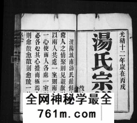 江苏汤氏族谱-汤氏宗谱 [8卷](别名：溧阳城南汤氏宗谱).pdf电子版