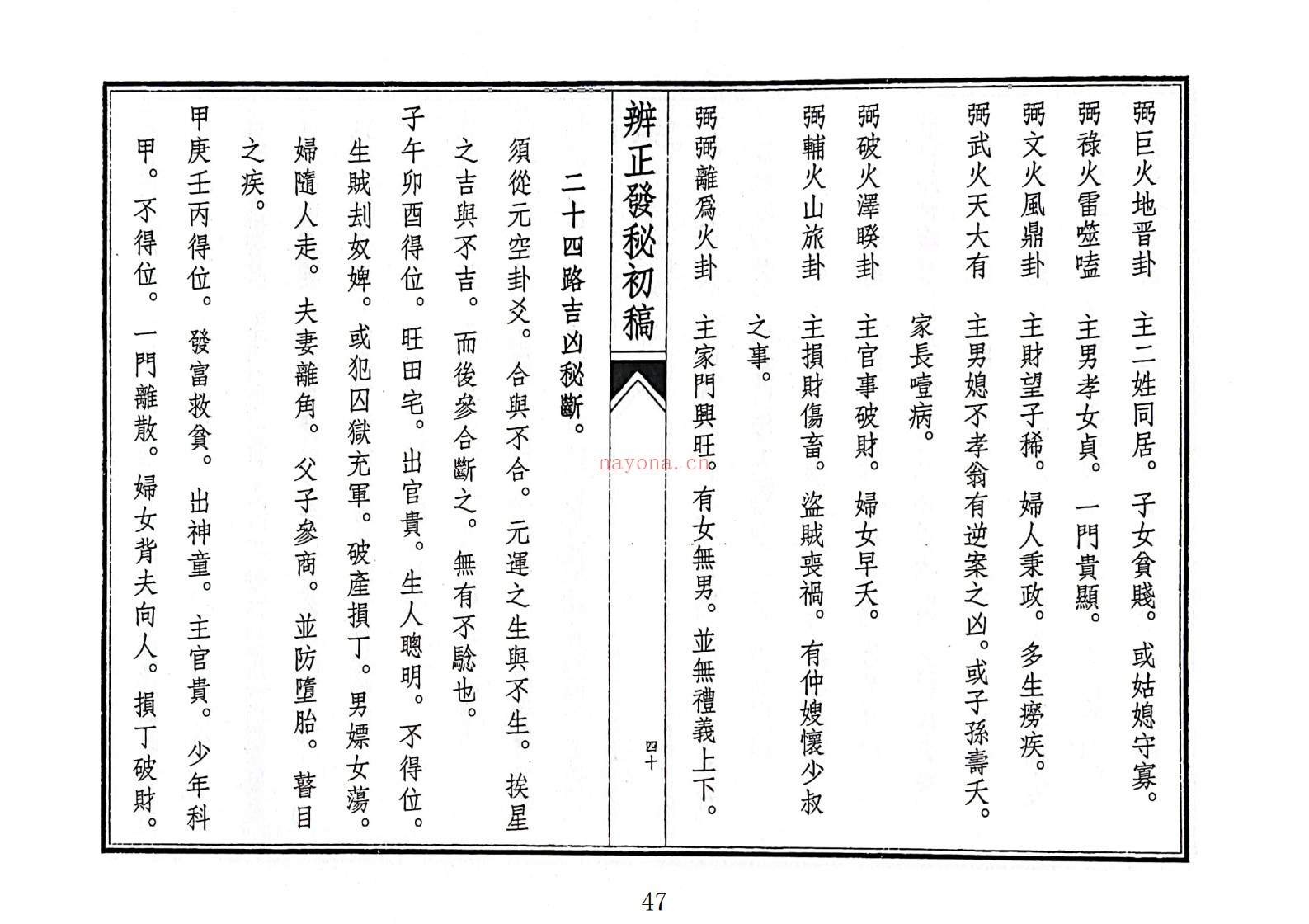 玄空六法地理辨正发秘初稿