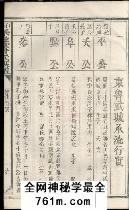 江西上犹石门荣庆堂曾氏族谱