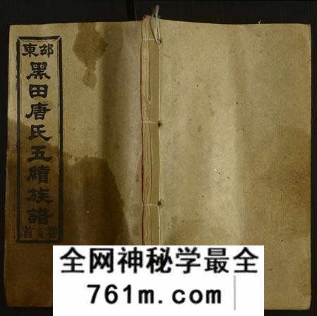 湖南唐氏族谱-邵东黑田唐氏五续族谱[隆房49卷,首3卷].pdf电子版