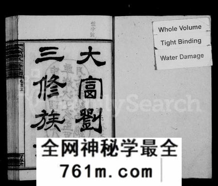 湖南刘氏族谱-大富刘氏三修族谱 [31卷,首4卷,及附卷].pdf电子版
