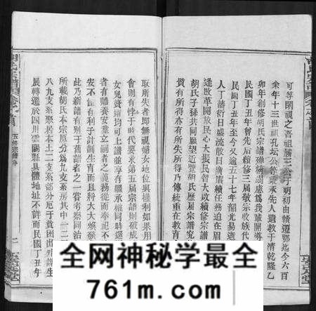 湖北胡氏族谱-胡氏宗谱 [9卷,首4卷].pdf电子版