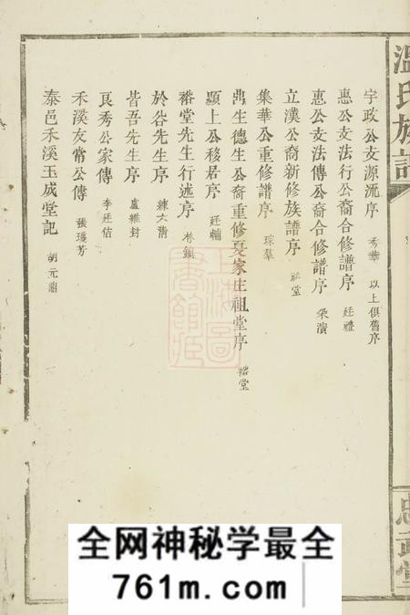 宁都忠武堂温氏宗谱八本