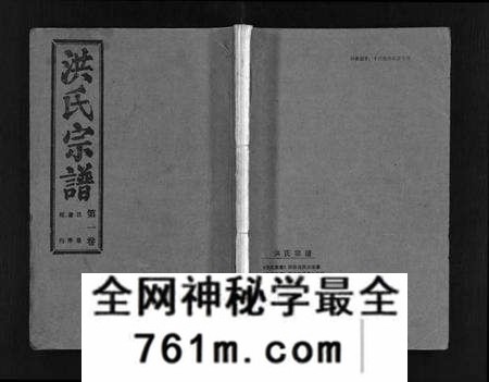湖北洪氏族谱-洪氏宗谱 [33卷](别名：洪氏宗谱、Hong Shi Zong Pu).pdf电子版