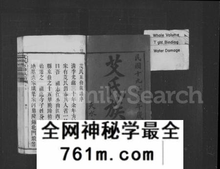 湖南艾氏族谱-艾氏族谱 [10卷,首末各1卷].pdf电子版