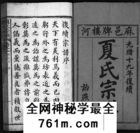 湖北夏氏族谱-夏氏宗谱 [29卷,首2卷](别名：麻邑牌楼河夏氏宗谱、Xia Shi Zong Pu).pdf电子版