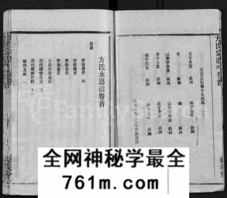 湖北方氏族谱-方氏宗谱 [13卷,首1卷](别名：黄冈方氏永思谱、Fang Shi Zong Pu).pdf电子版