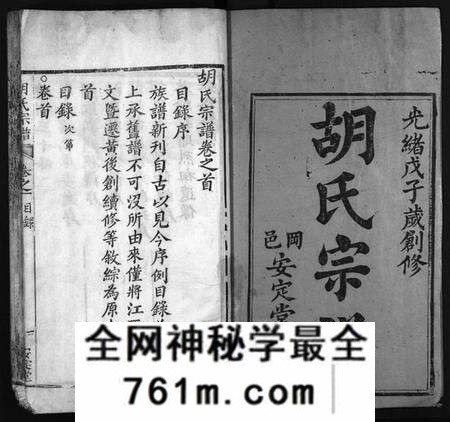 湖北胡氏族谱-胡氏宗谱 [10卷,首1卷](别名：黄冈县胡氏宗谱、Hu Shi Zong Pu).pdf电子版
