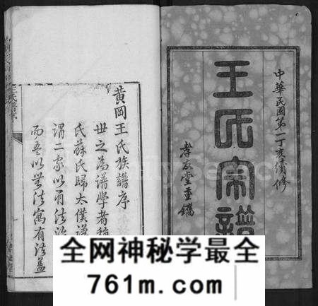湖北王氏族谱-王氏宗谱 [48卷,首6卷].pdf电子版
