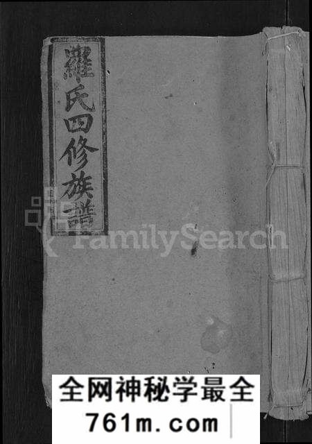 江西罗氏族谱-罗氏四修族谱 [不分卷].pdf电子版