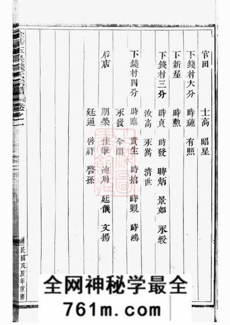 永康程氏续修宗谱