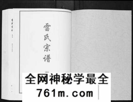 湖北雷氏族谱-雷氏宗谱[11卷首1卷].pdf电子版