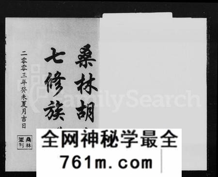 湖南胡氏族谱-桑林胡氏七修族谱 [卷数杂异].pdf电子版