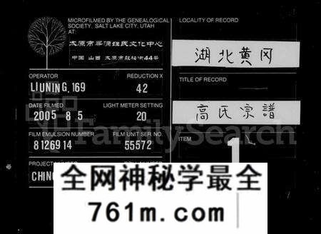 湖北高氏族谱-高氏宗谱 [42卷,首6卷](别名：楚黄高氏宗谱).pdf电子版