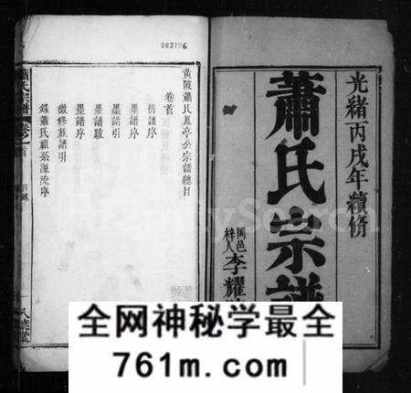 湖北萧氏族谱-萧氏宗谱 [20卷,首未各1卷](别名：黄陂萧氏).pdf电子版