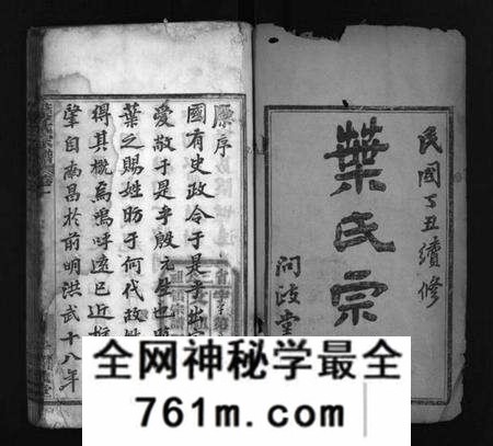 湖北叶氏族谱-叶氏宗谱 [10卷](别名：Ye Shi Zong Pu、叶氏宗谱).pdf电子版