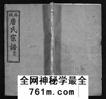 湖北唐氏族谱-麻城唐氏宗谱 [7卷,含首4卷](别名：Ma Cheng Tang Shi Zong Pu、唐氏宗谱、麻城唐氏宗谱).pdf电子版