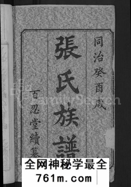 湖南张氏族谱-七帐张氏族谱 [9卷,首2卷].pdf电子版