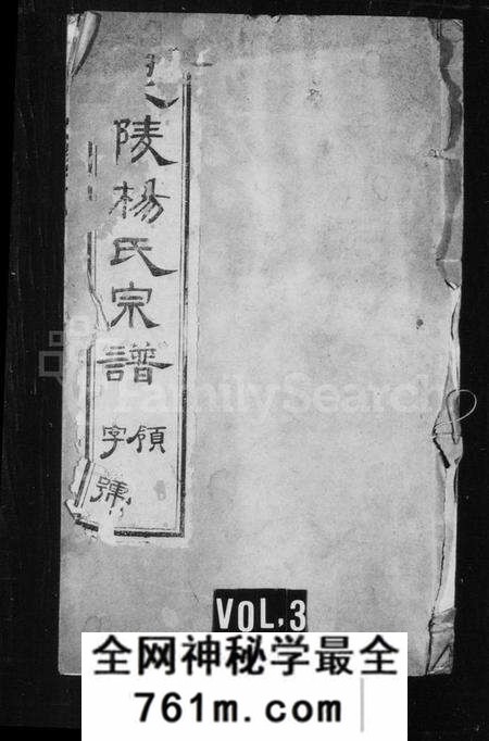 江苏杨氏族谱-杨氏宗谱 [12卷,首末各1卷](别名：毘陵杨氏宗谱).pdf电子版