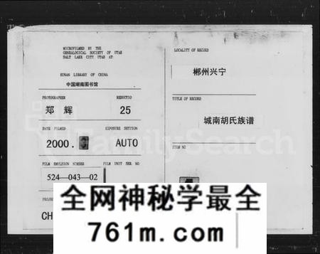 湖南胡氏族谱-郴州兴宁县城南胡氏族谱.pdf电子版
