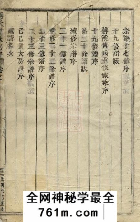 浦阳浦阳柳溪傅氏前大房谱八卷