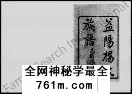 湖南杨氏族谱-益阳杨氏族谱 [40卷,首1卷,末2卷].pdf电子版
